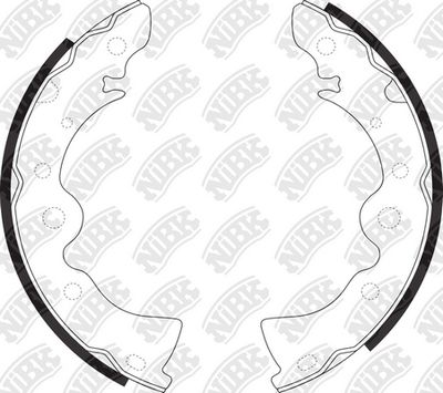 Колодки тормозные барабанные NIBK FN1167