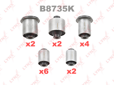 Комплект сайлентблоков рычагов подвески задних LYNXauto B8735K