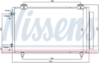 Радиатор кондиционера NISSENS 940299