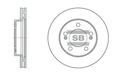 Диск тормозной передний SANGSIN SD3024