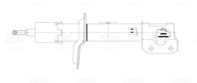Стойка амортизатора передняя правая TRIALLI AG24351