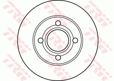 Диск тормозной передний TRW DF2598