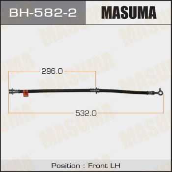 Шланг тормозной передний левый Masuma BH5822