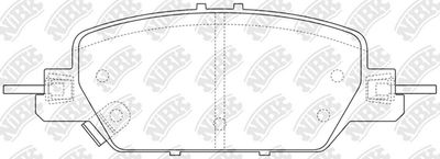 Колодки тормозные дисковые NIBK PN8817
