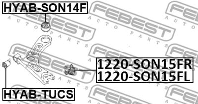 Шаровая опора левая FEBEST 1220SON15FL