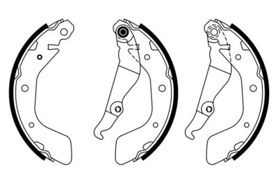 Колодки тормозные барабанные BOSCH 0986487923