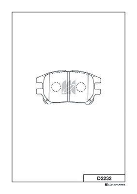 Колодки тормозные дисковые MK KASHIYAMA D2232