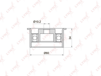 Ролик ремня приводного LYNXauto PB3032
