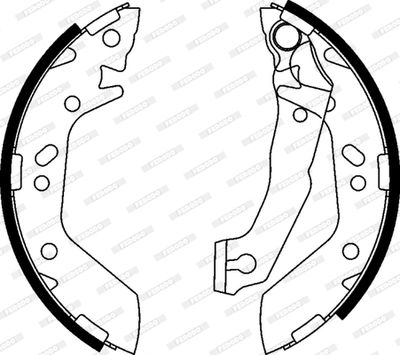 Колодки тормозные барабанные PMC PLA001
