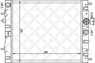 Радиатор охлаждения STELLOX 1025984SX
