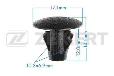 Клипса крепежная Zekkert BE3167