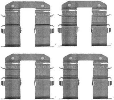 Комплект монтажный тормозных колодок HELLA PAGID 8DZ355203351