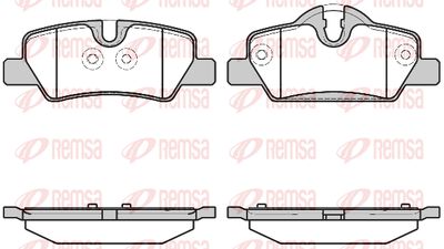 Колодки тормозные задние REMSA 160000
