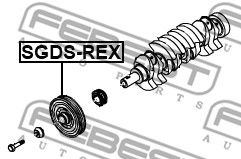 Шкив коленвала FEBEST SGDSREX