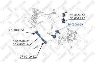 Тяга стабилизатора заднего STELLOX 5603096SX
