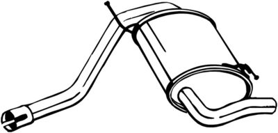 Глушитель задняя часть BOSAL 200219