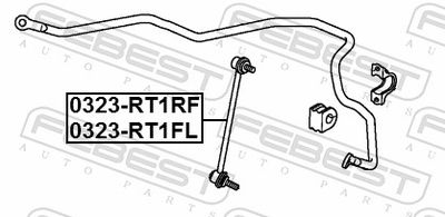 Стойка стабилизатора FEBEST 0323RT1FL