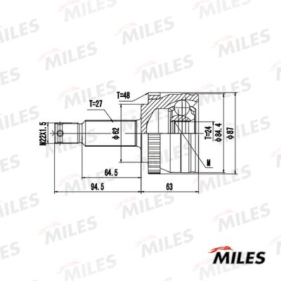 ШРУС наружный Miles GA20724