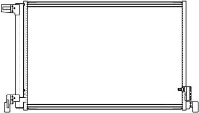 Радиатор кондиционера LUZAR LRAC1860