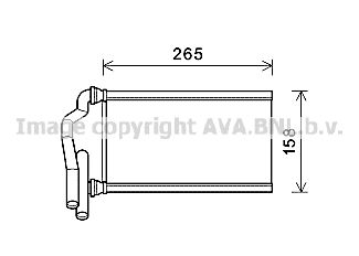 Радиатор отопителя AVA MZ6273