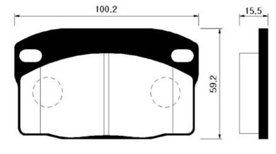 Колодки тормозные дисковые HSB HP2003