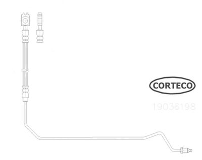 Шланг тормозной CORTECO 19036198