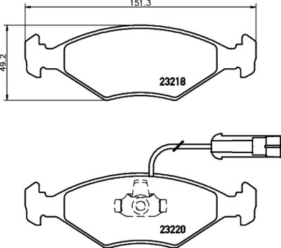 Колодки тормозные дисковые передние Mintex MDB1949