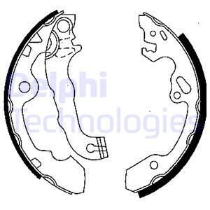 Колодки тормозные барабанные DELPHI LS1850