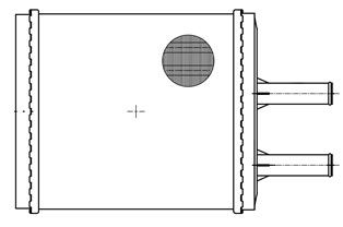 Радиатор отопителя LUZAR LRH0812