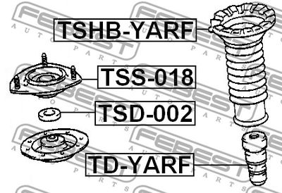 Опора амортизатора переднего FEBEST TSS018