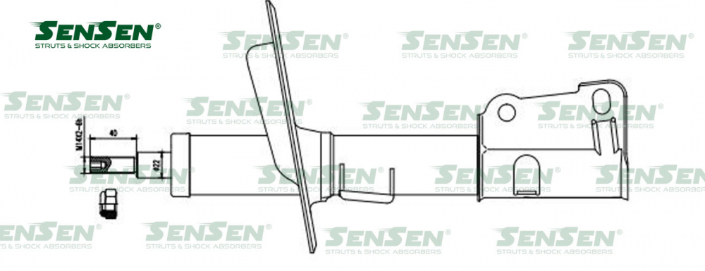 Амортизатор передний SENSEN 42141258