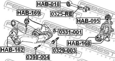 Болт развальный HONDA 52387SFE000