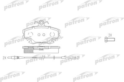 Колодки тормозные дисковые PATRON PBP845