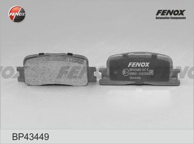 Колодки тормозные задние FENOX BP43449