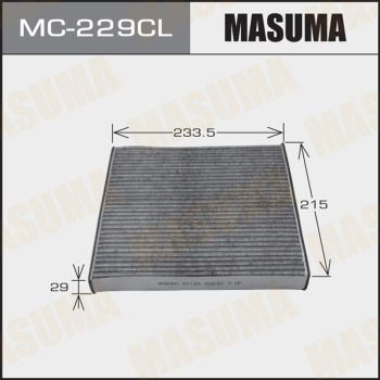 Фильтр салона угольный Masuma MC229CL