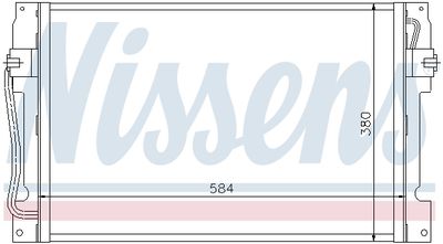 Радиатор кондиционера NISSENS 94182