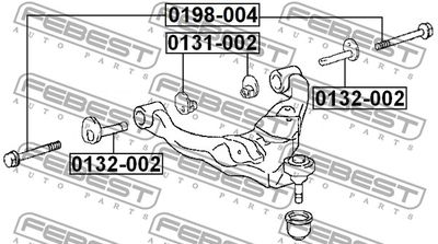 Болт FEBEST 0198004