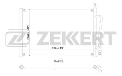 Радиатор кондиционера Zekkert MK3058