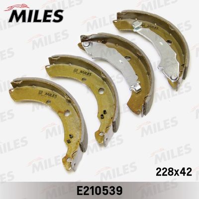 Колодки тормозные барабанные Miles E210539