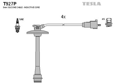Провода зажигания TESLA T927P