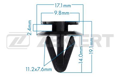 Клипса крепежная LEX WW11663