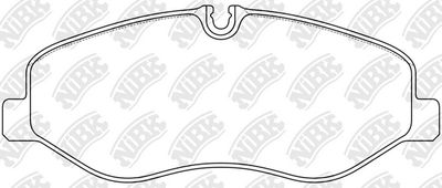 Колодки тормозные передние NIBK PN0653