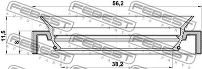 Сальник привода FEBEST 95HAY40560812L