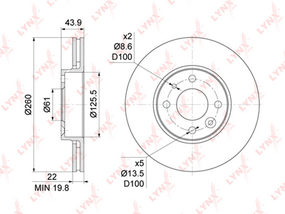 Диск тормозной передний ALLIED NIPPON ADC1715V