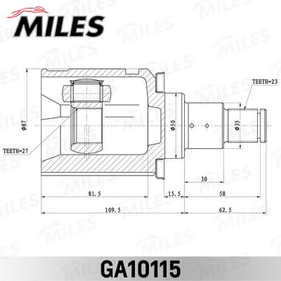 ШРУС внутренний Miles GA10115