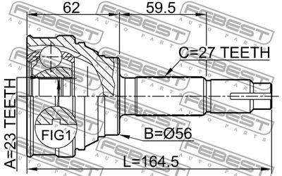 ШРУС наружный FEBEST 0210019
