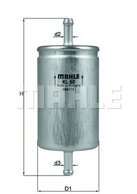 Фильтр топливный MAHLE KL60