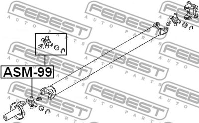 Крестовина карданного вала заднего MITSUBISHI 3405A058