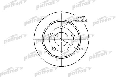Диск тормозной задний PATRON PBD1651