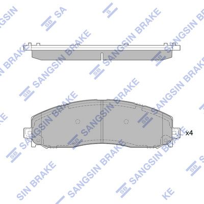 Колодки тормозные SANGSIN SP4179